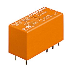 Relé RT 2P/8A, 24VDC, pinning 5.0mm